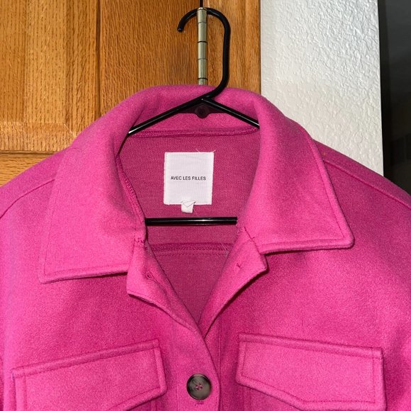 Avec Les Filles Fuchsia Utility Jacket - Picture 2 of 2